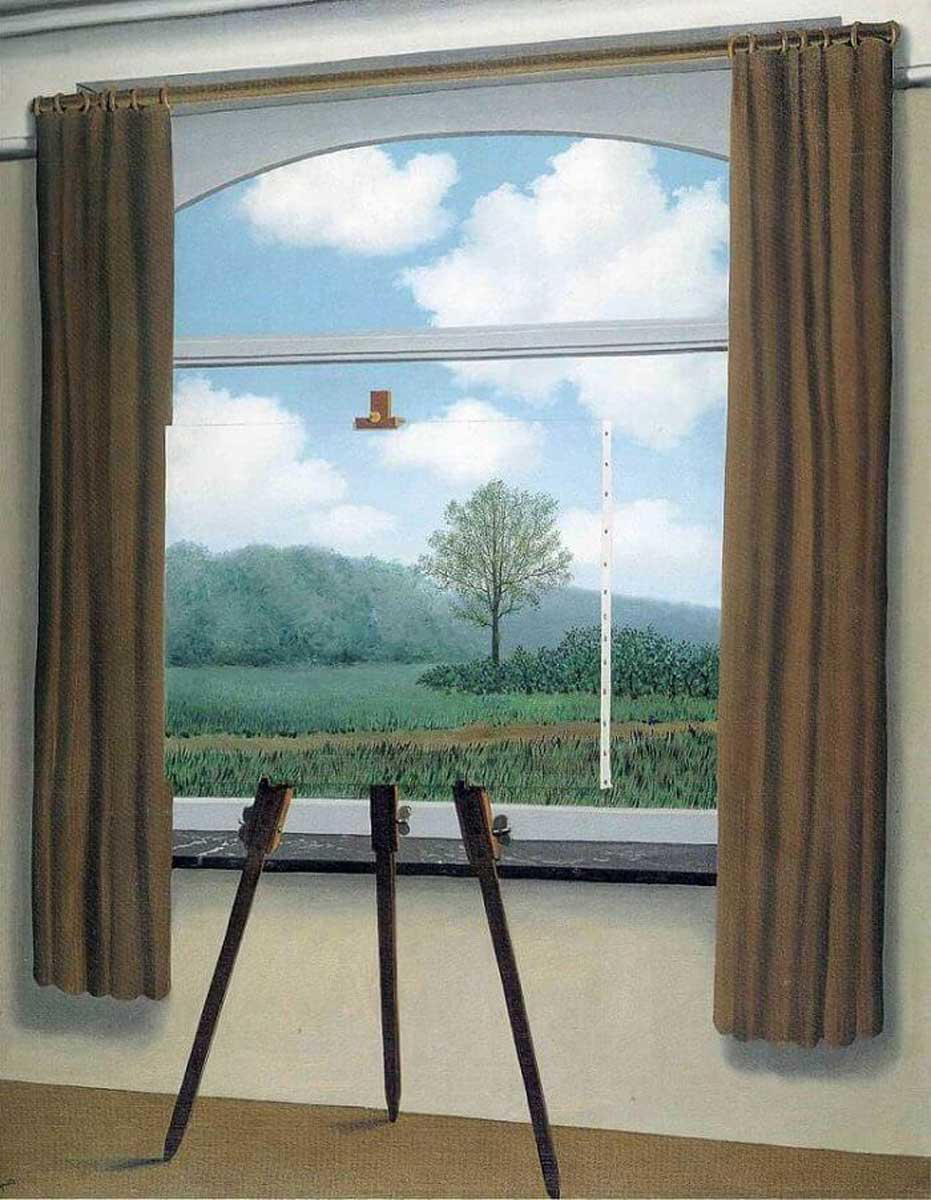 rene magritte human condition painting