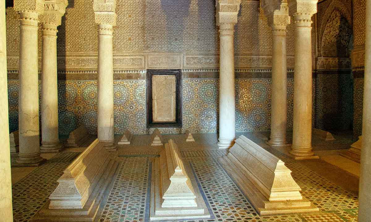 saadian tombs marrakesh morocco