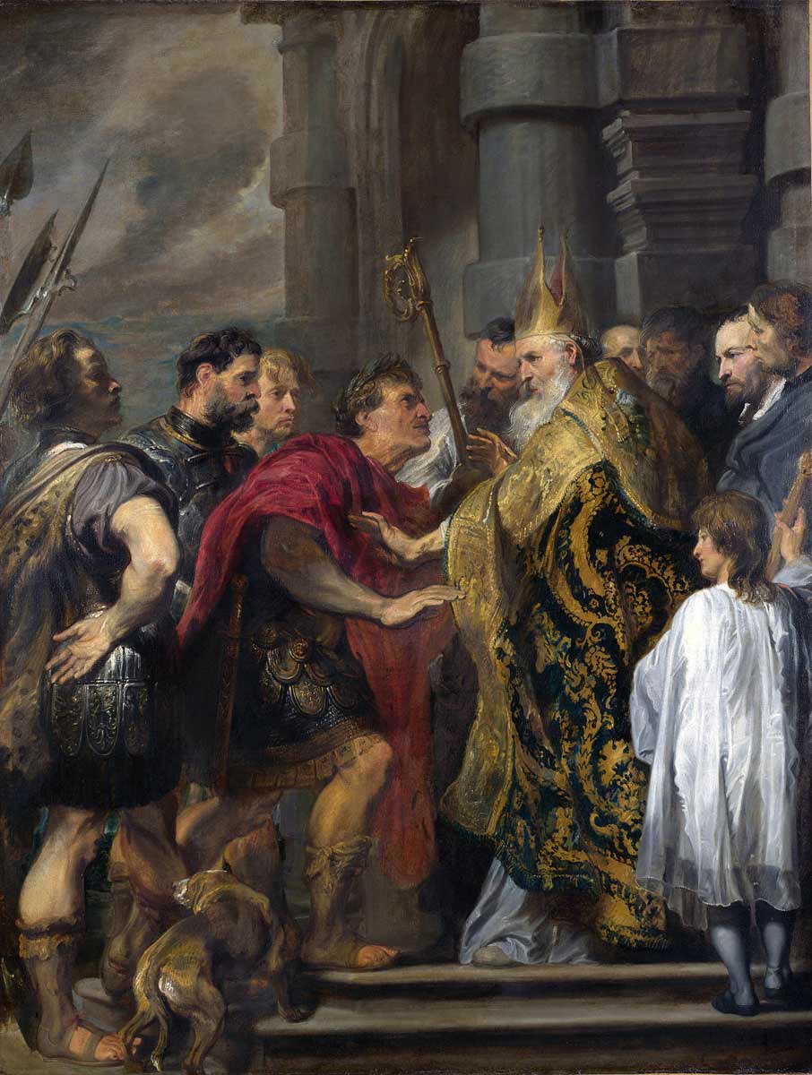 saint ambrose theodosius anthony van dyck great schism