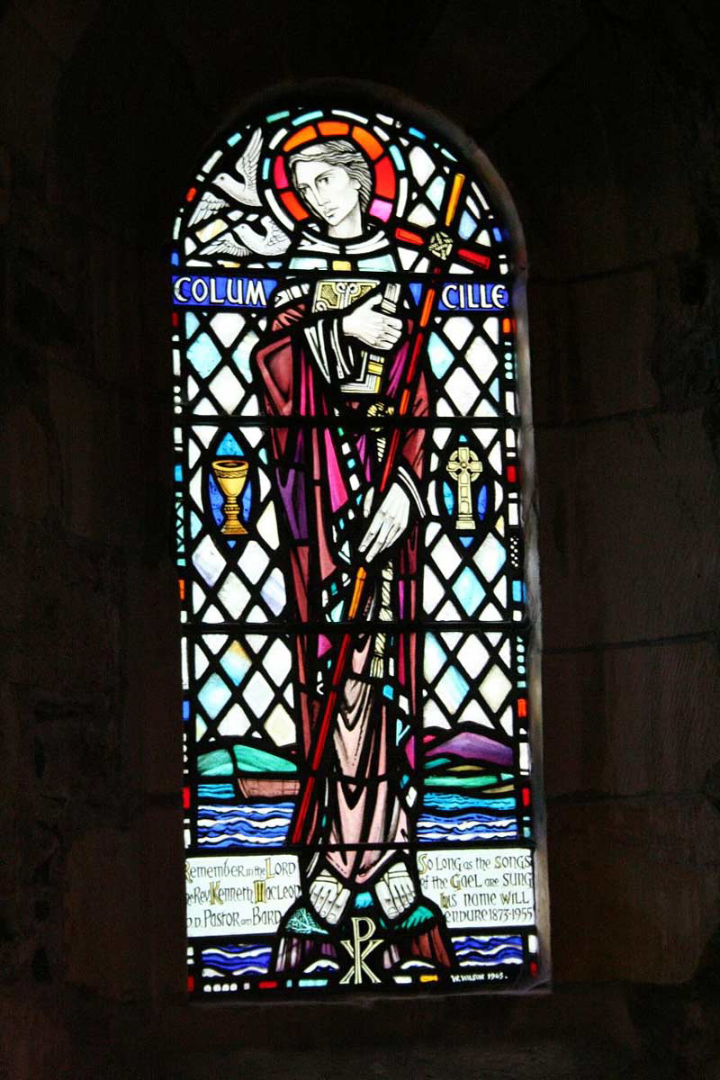 saint columba stained glass vegansoldier cc by 2