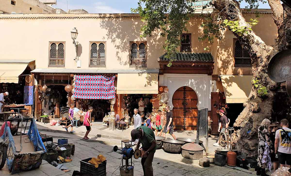 seffarinne square fez morocco