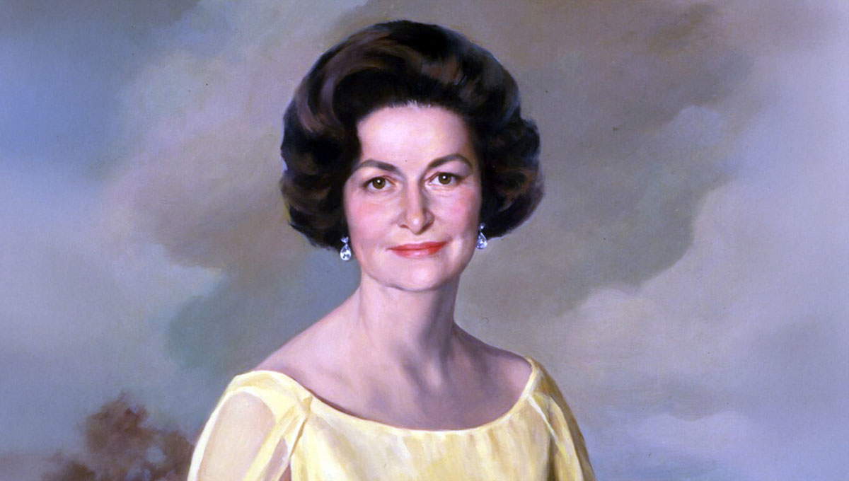 shoumatoff elisabeth lady bird portrait painting