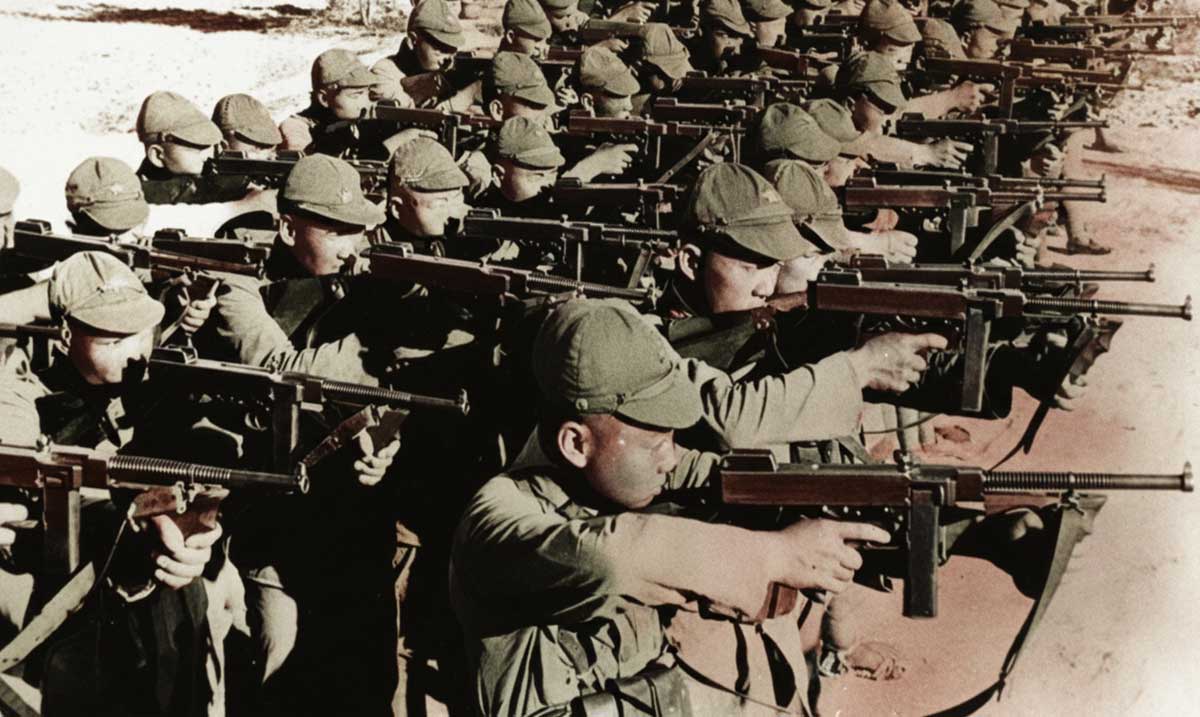 sino japanese war communist soldiers photo