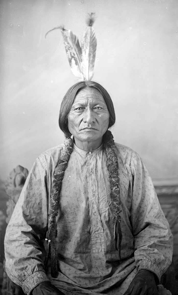 sitting bull seated photo