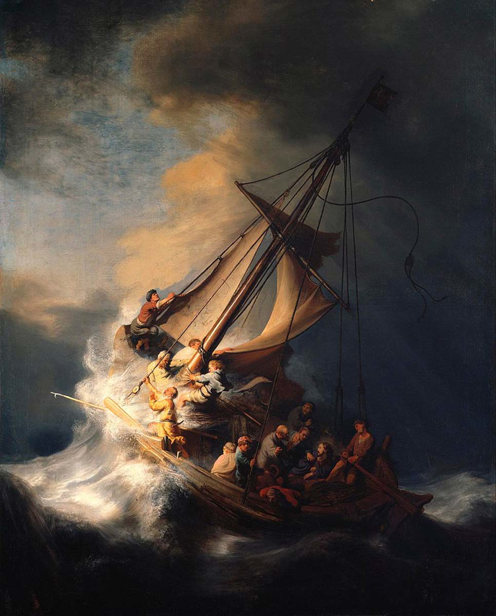 storm sea galilee rembrandt