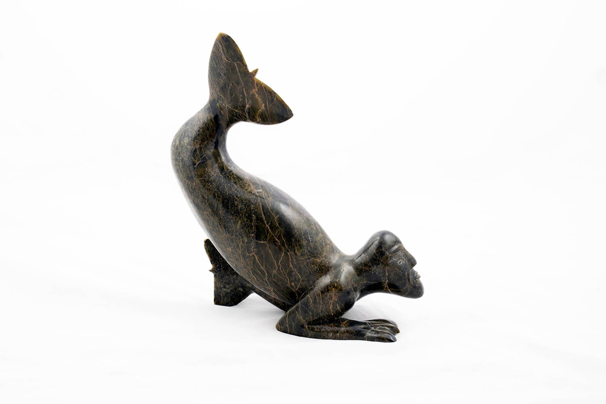 swimming sedna statue inuit art