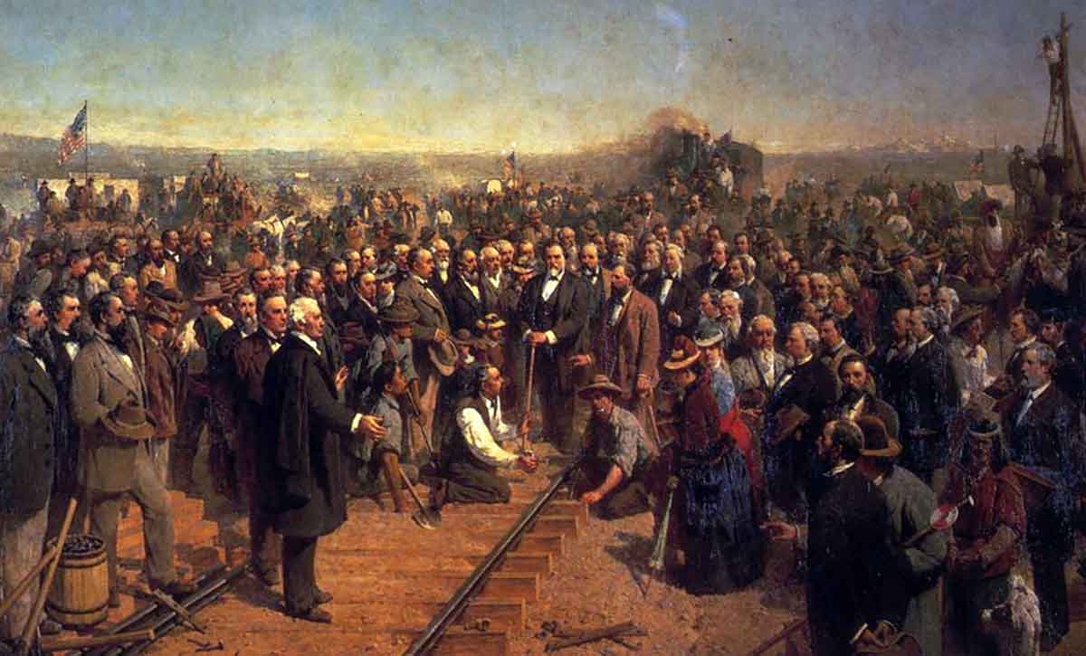 the driving of the last spike 1881
