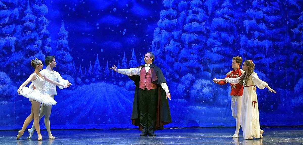 the nutcracker on stage christmas literary characters
