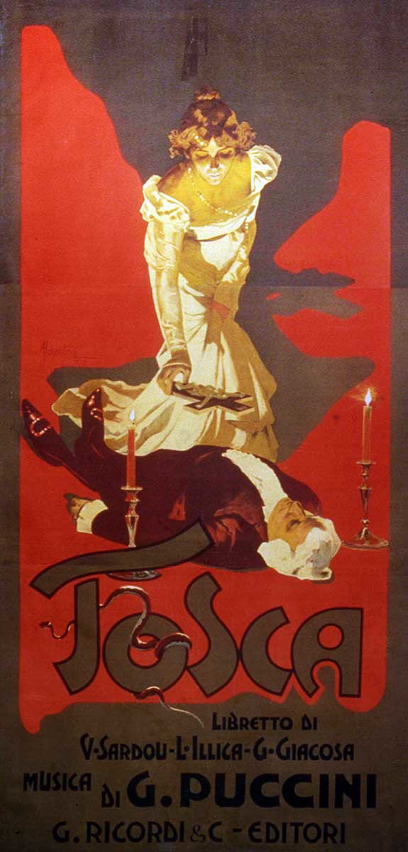 tosca poster giacomo puccini