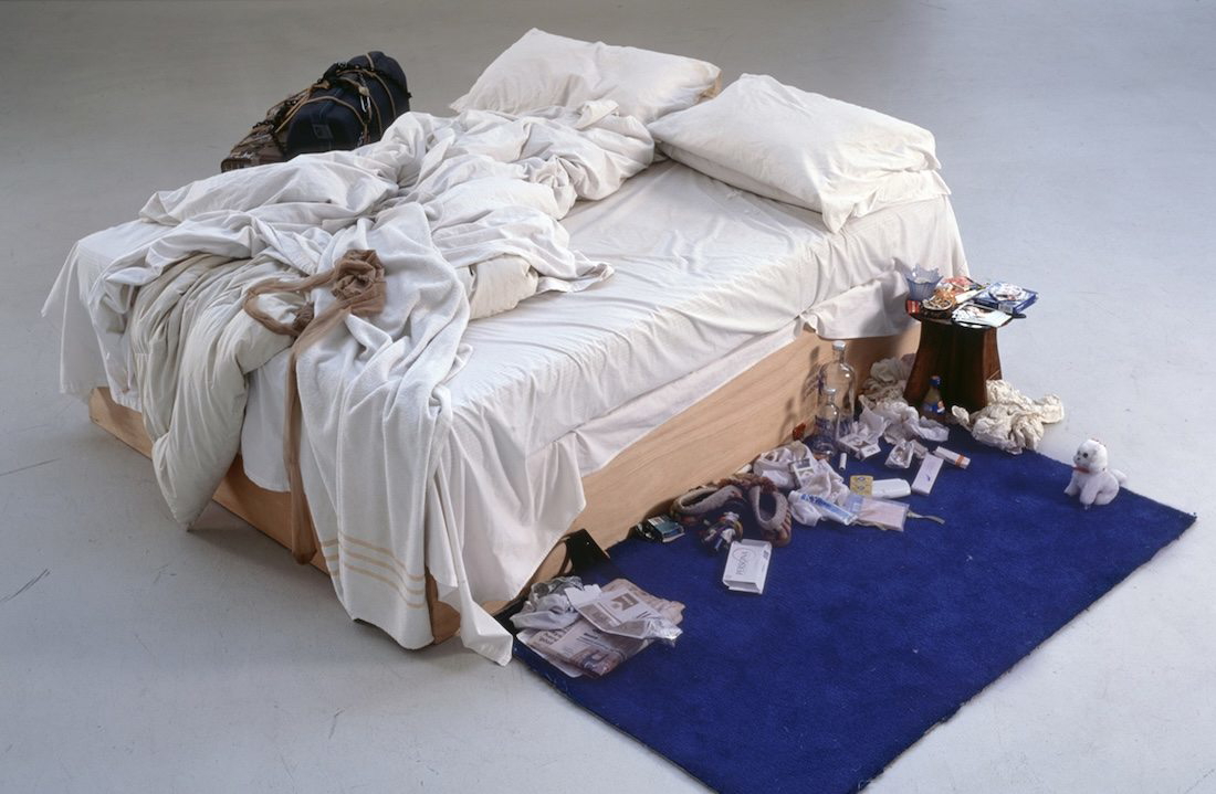 My Bed sculpture by Tracey Emin