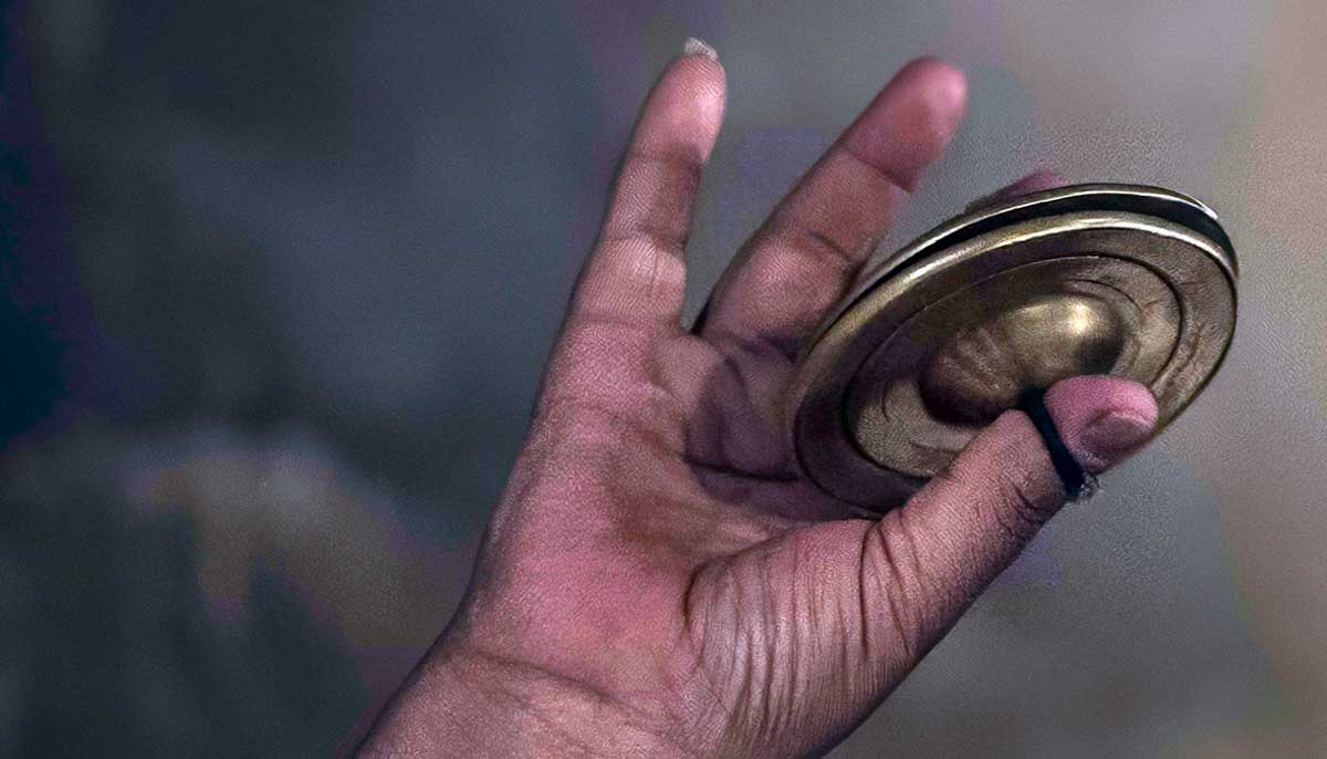 two finger cymbals