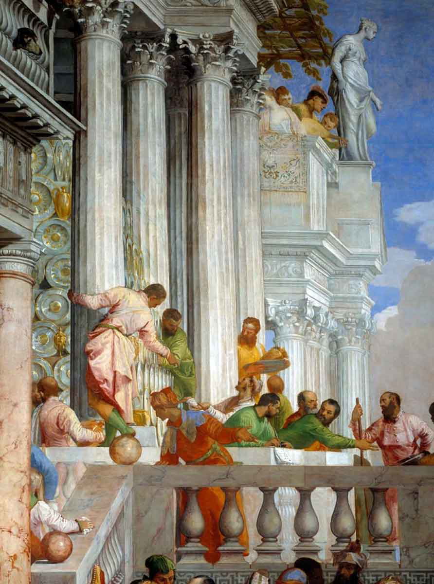 veronese wedding at cana detail left