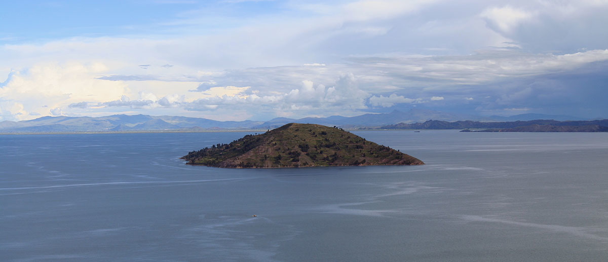 view taquile island lake titicaca