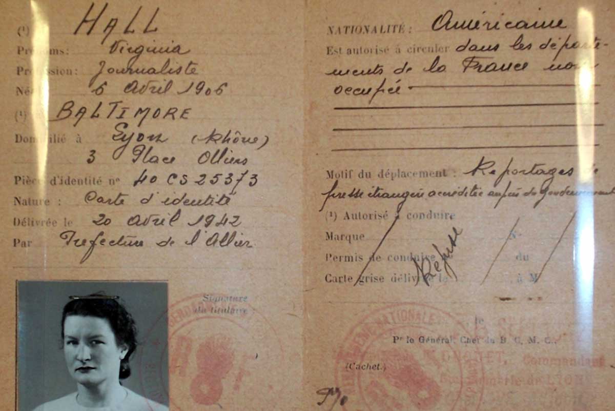 virginia hall driving license