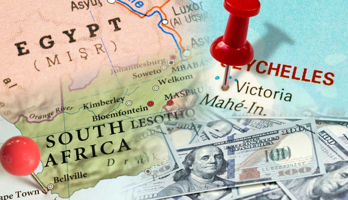 wealthiest countries in africa map