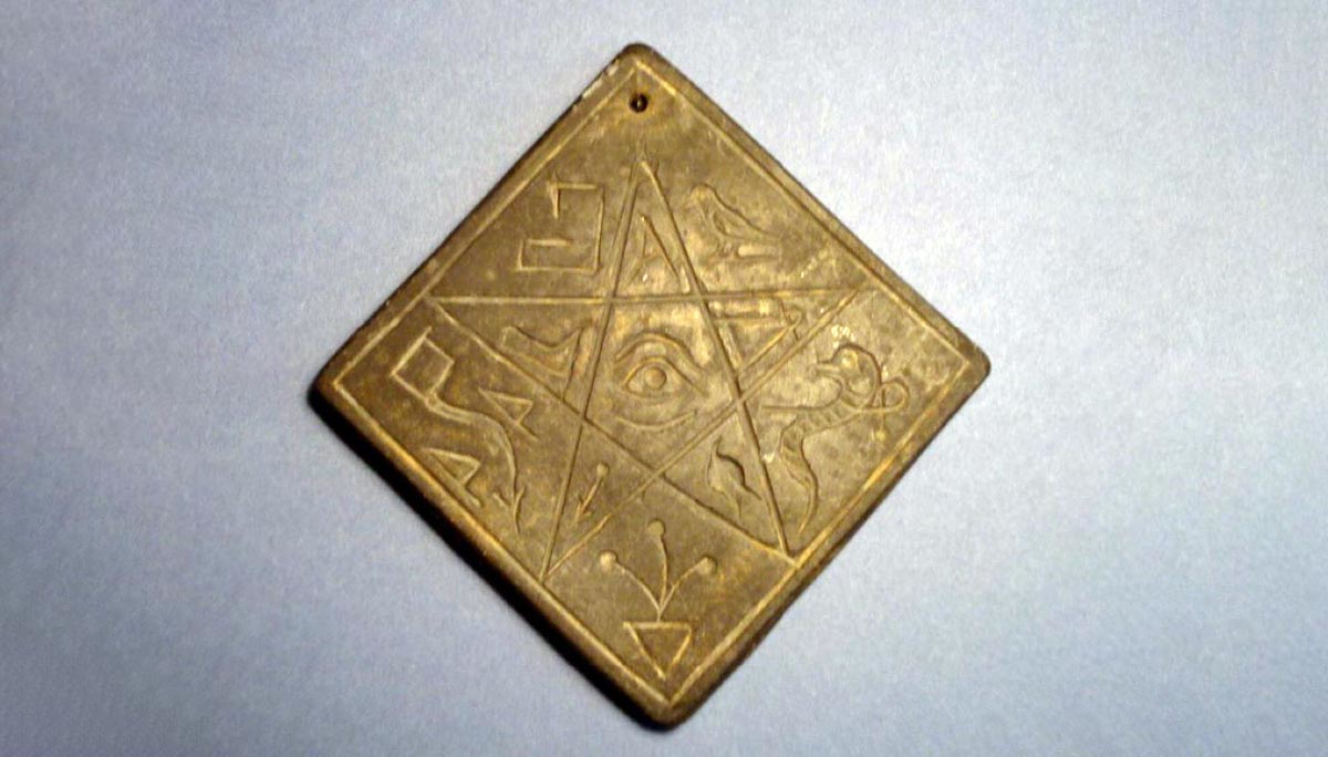 witch amulet pentagram british