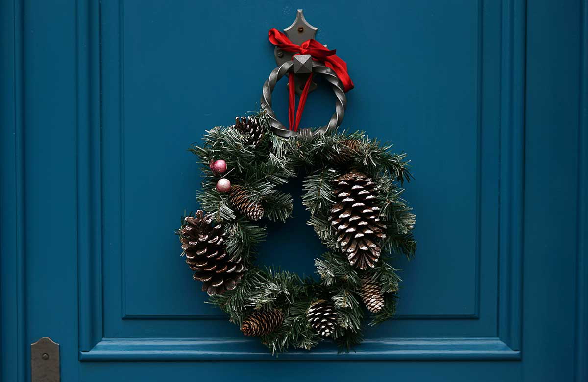 wreath christmas day