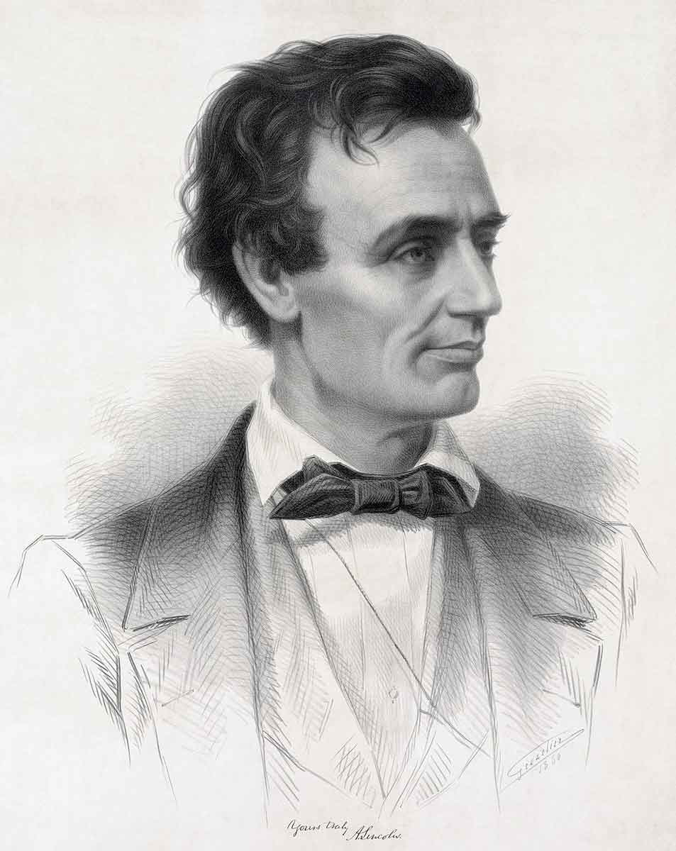 young lincoln portrait 1860