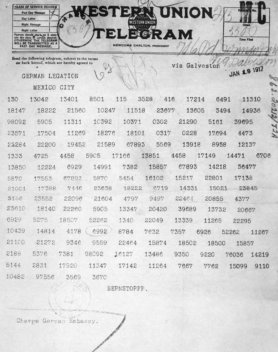 zimmerman telegram copy