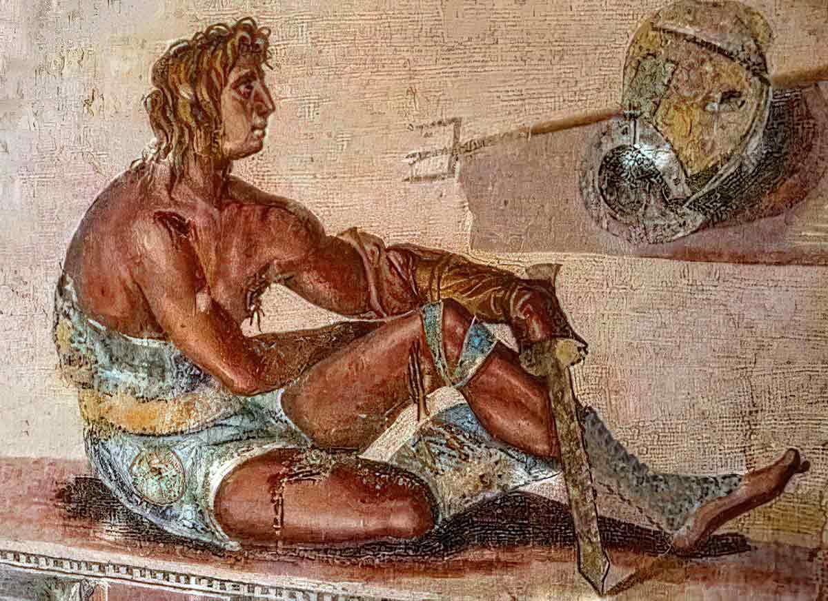 Gladiator mosaic