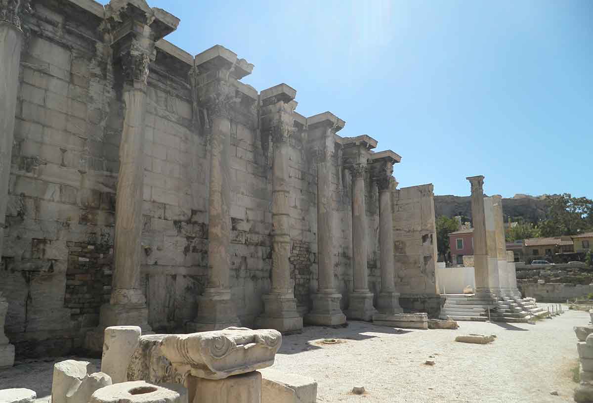 Hadrian_s library Athens author