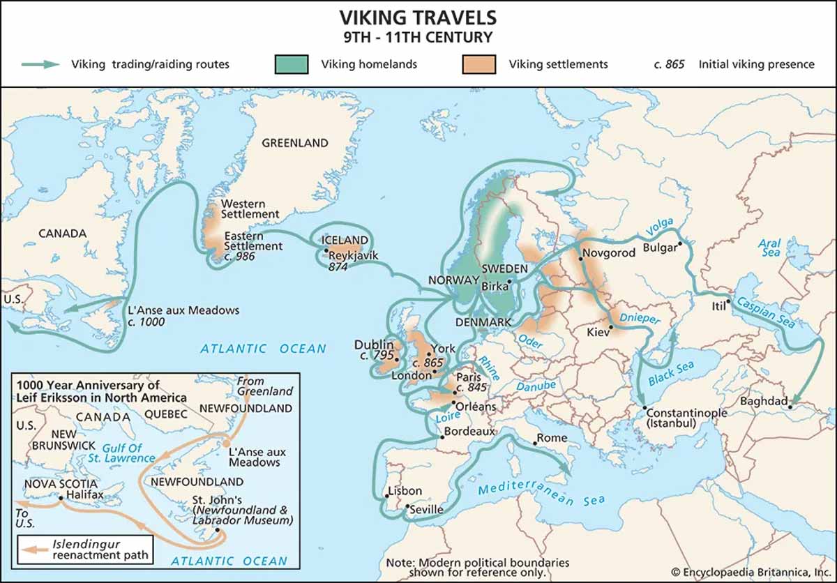 Leif Erikson Map