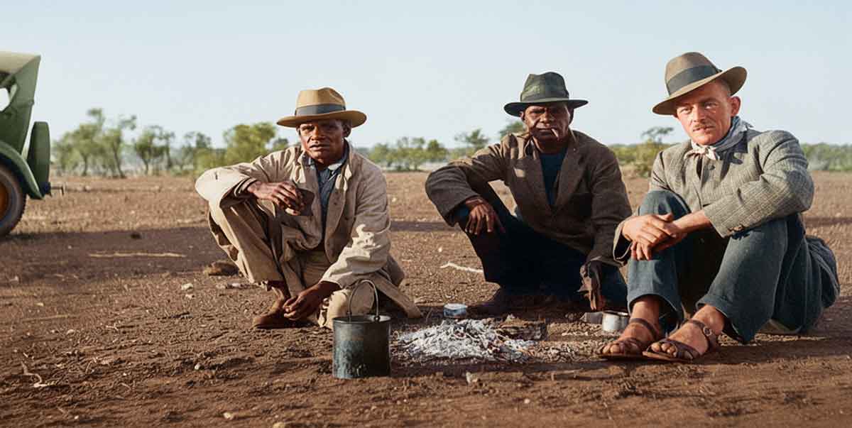 aboriginal trackers western australia desert expedition