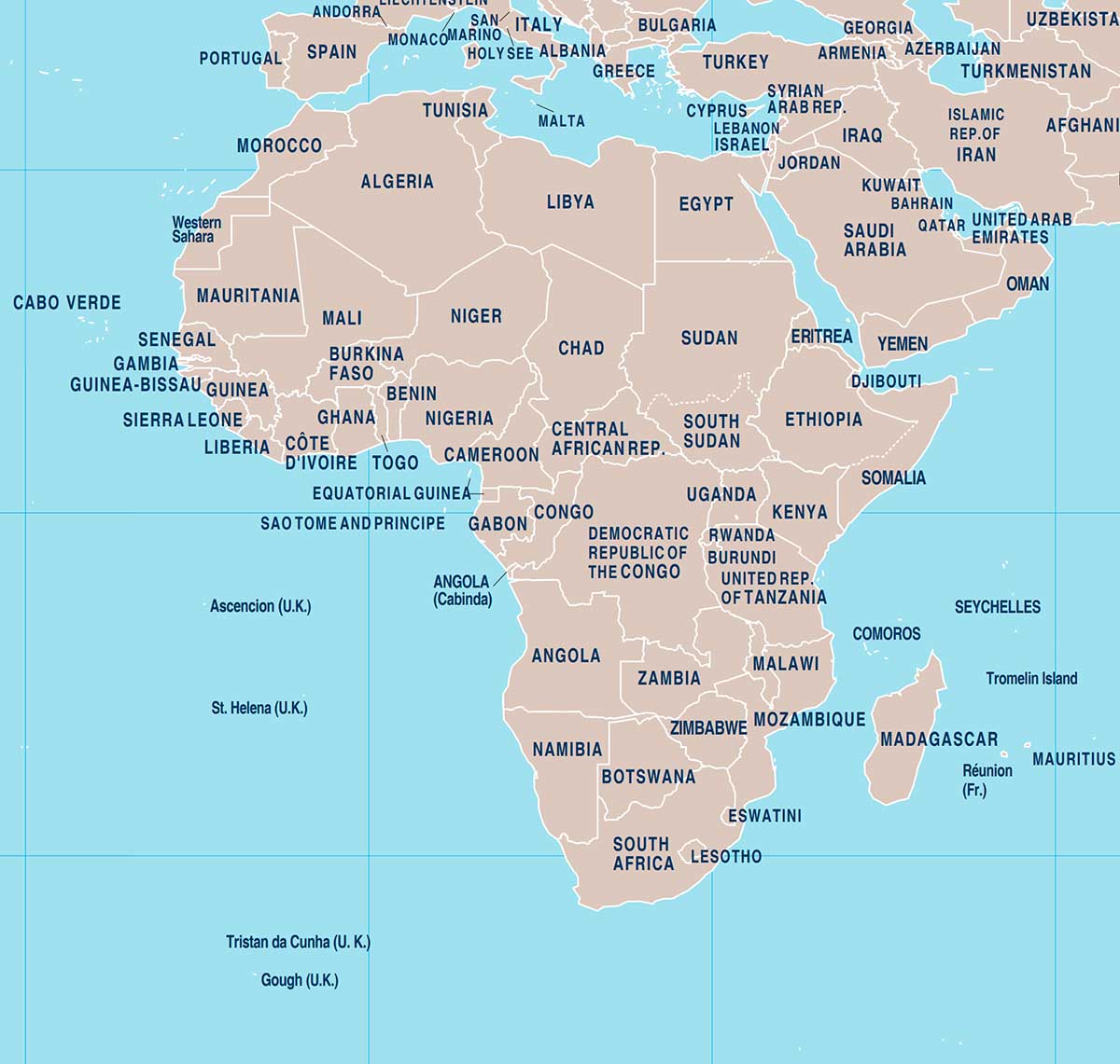 africa political map