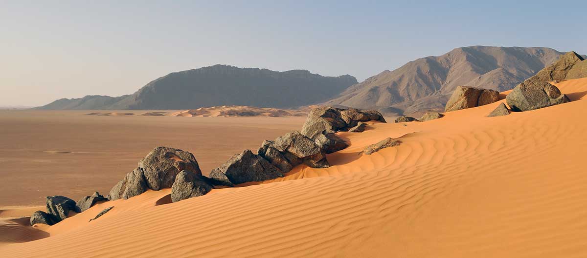 algeria sand rocks