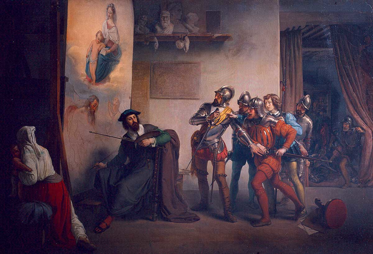 amanzio cattaneo landsknechts parmigianino studio