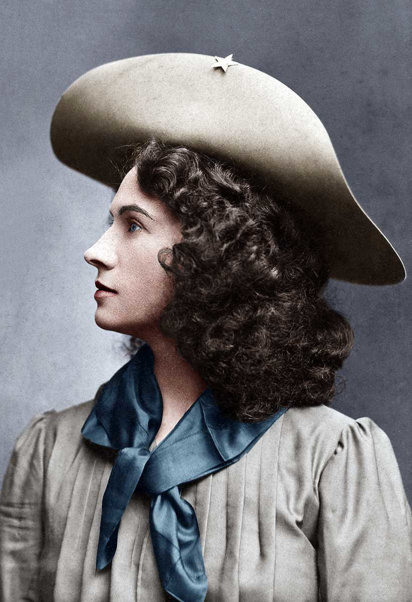 annie oakley colorized 1903