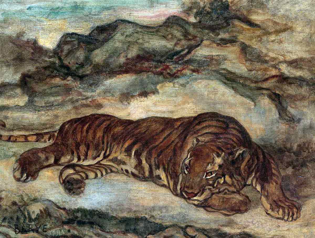 antoine louis barye tiger repose