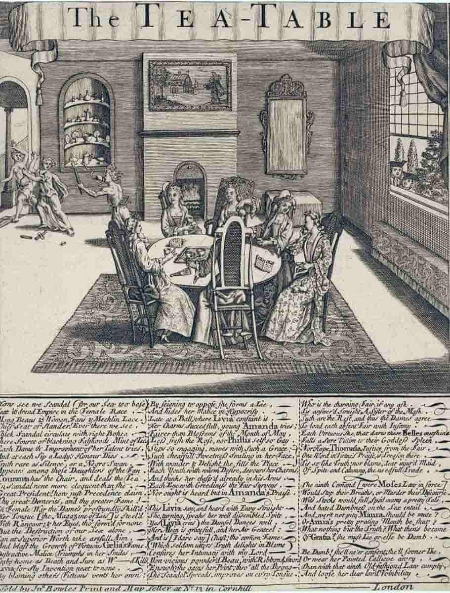 at the tea table