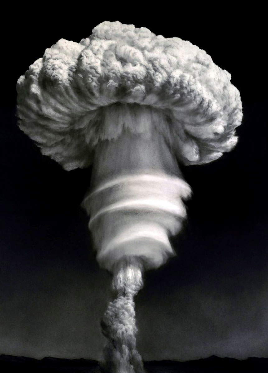 atomic bomb mushroom cloud