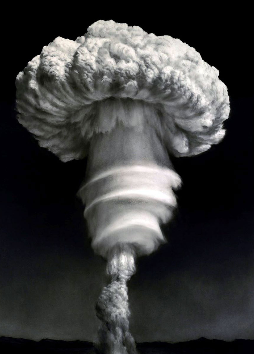 atomic bomb mushroom cloud