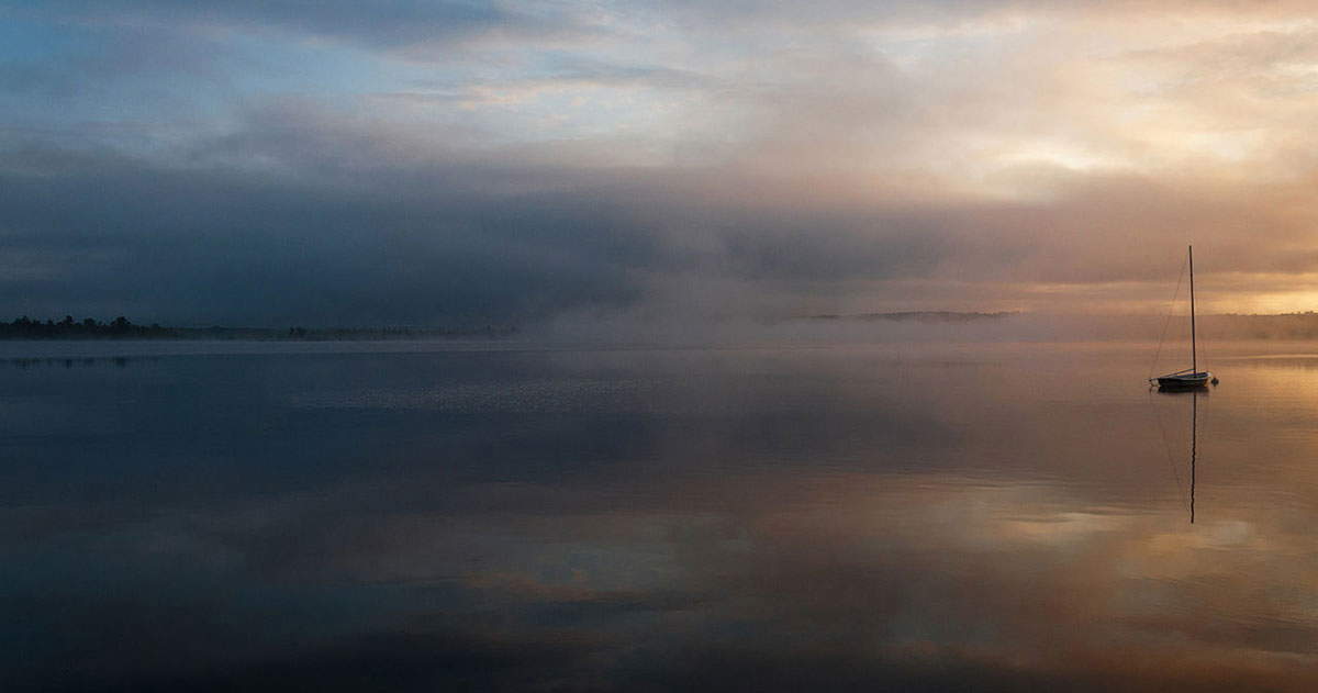 belgrade lake sunrise maine