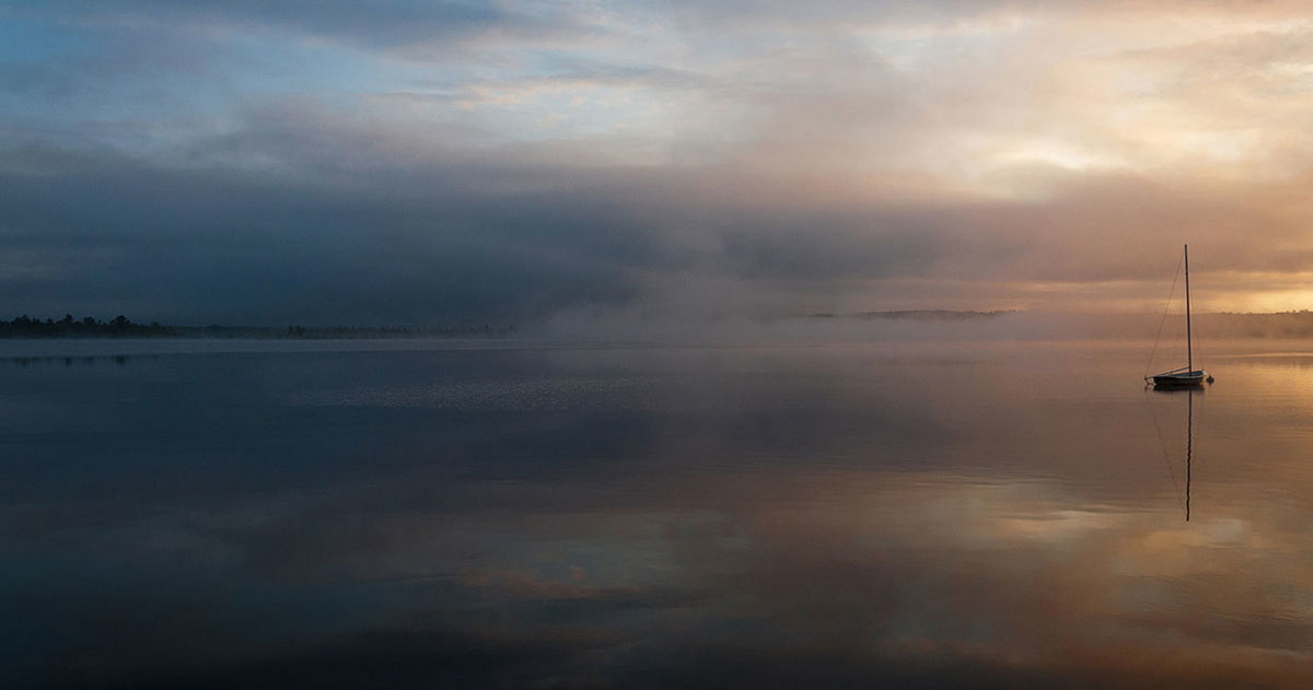 belgrade lake sunrise maine