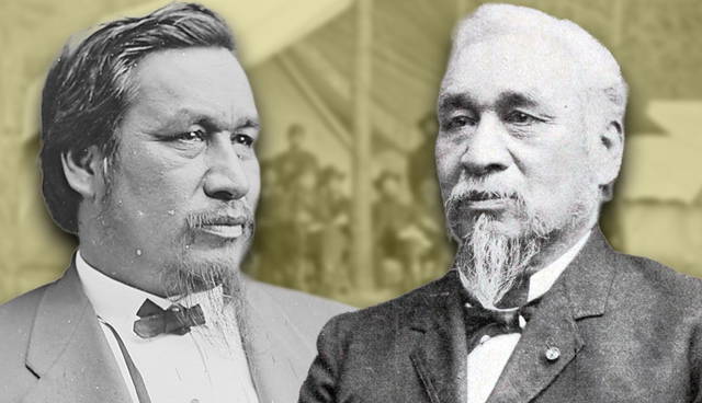 Two historical portraits side by side