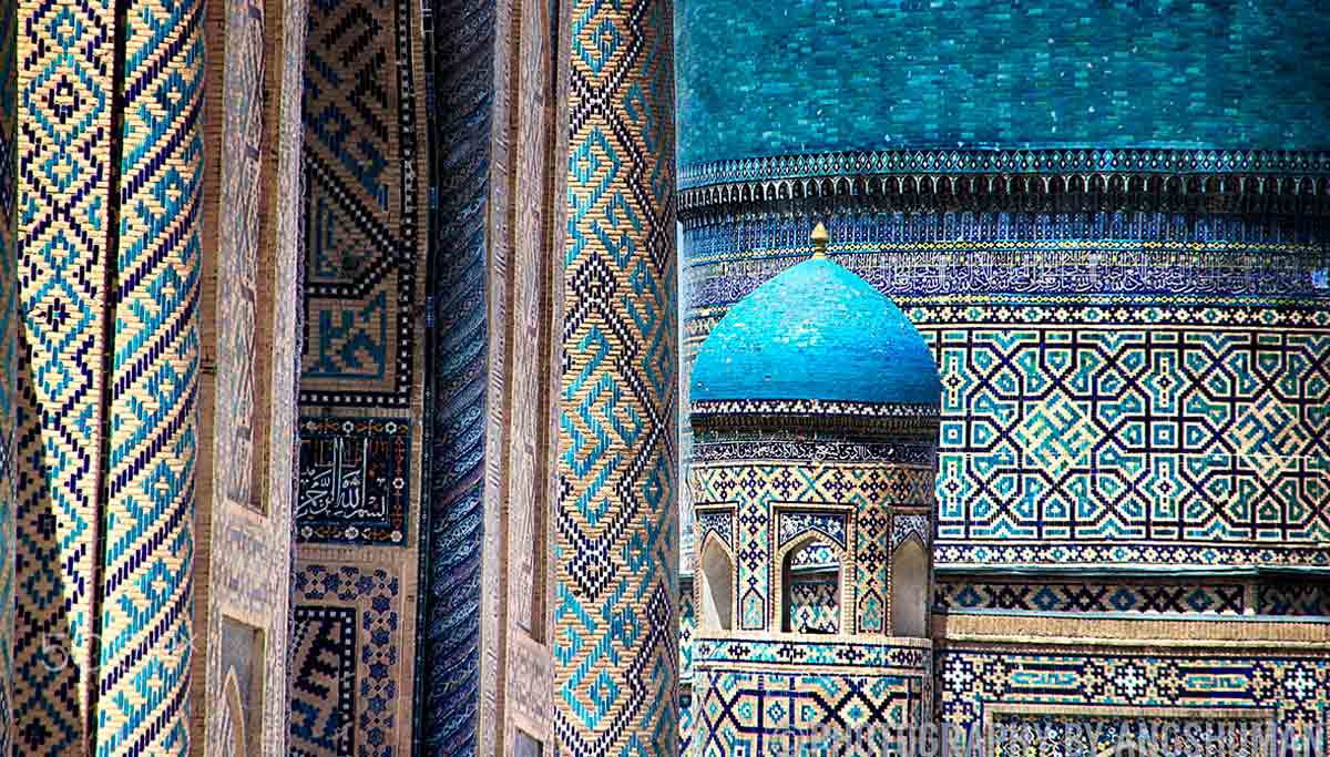 blue tiles samarkand