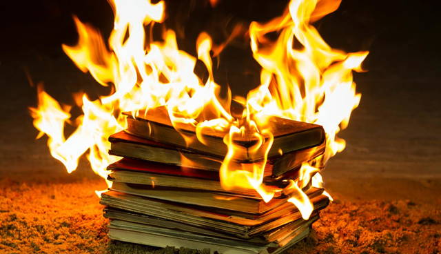 Burning books