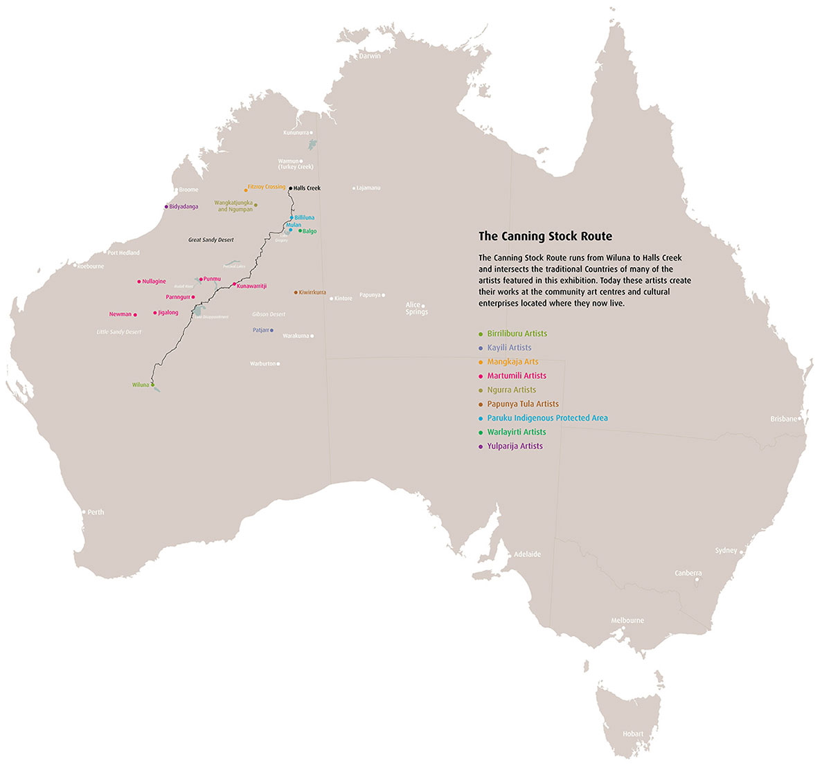 canning stock route map