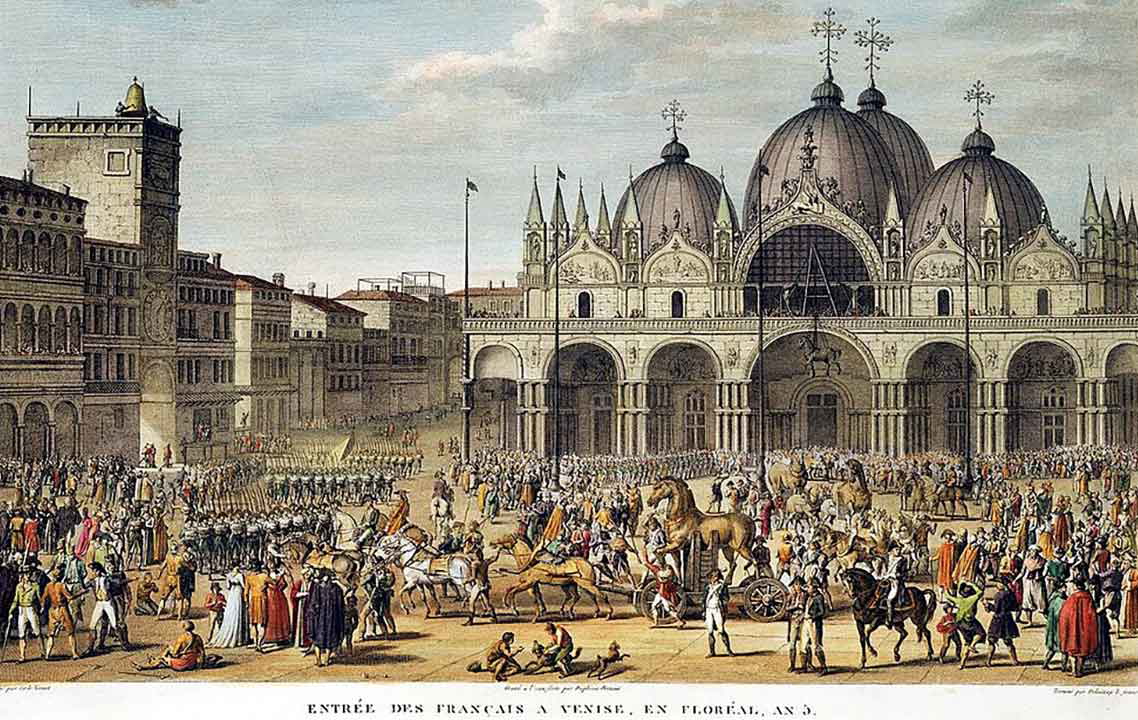carle vernet french forces enter venice painting