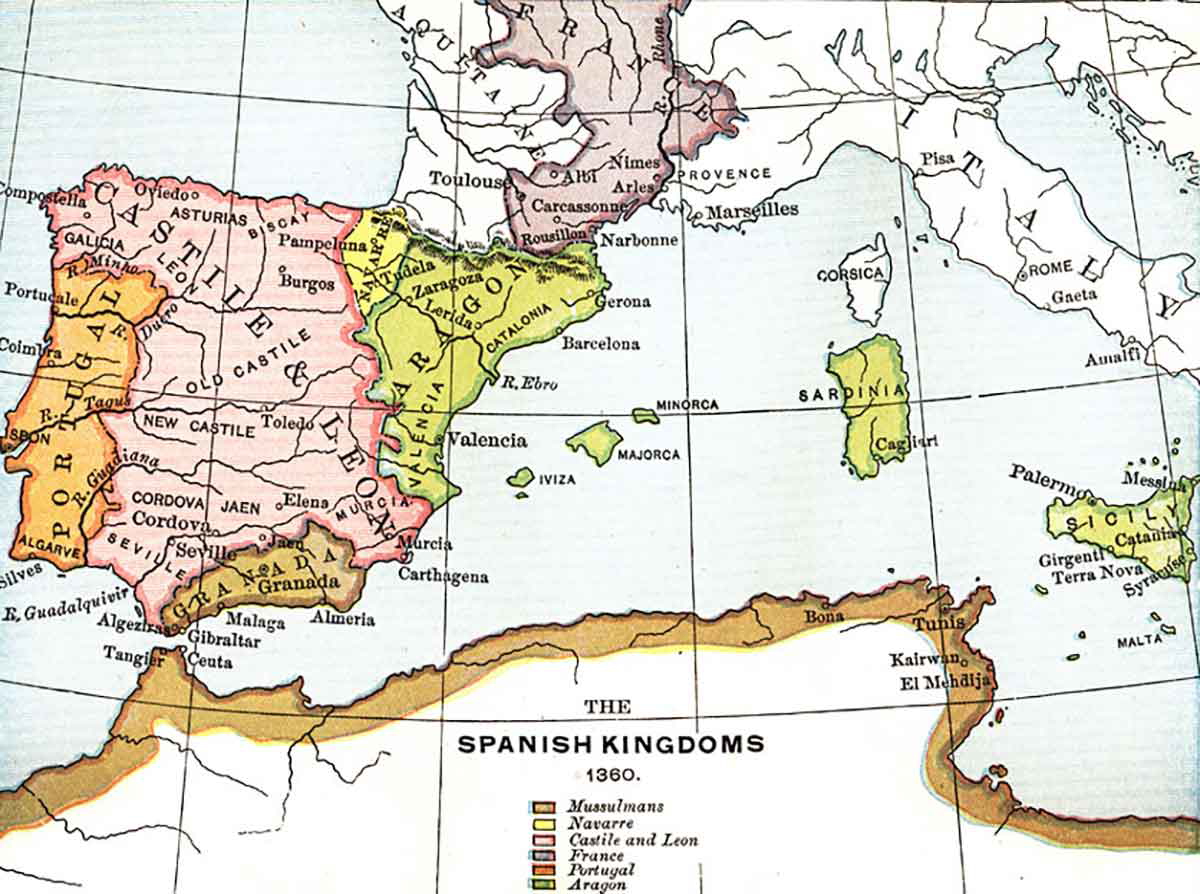 castile spanish kingdoms 1360