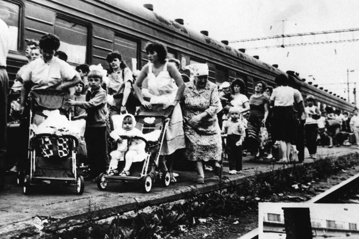 chernobyl evacuees railway