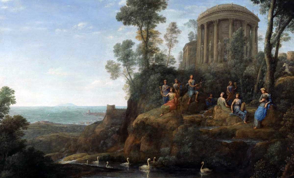 claude lorrain apollo muses