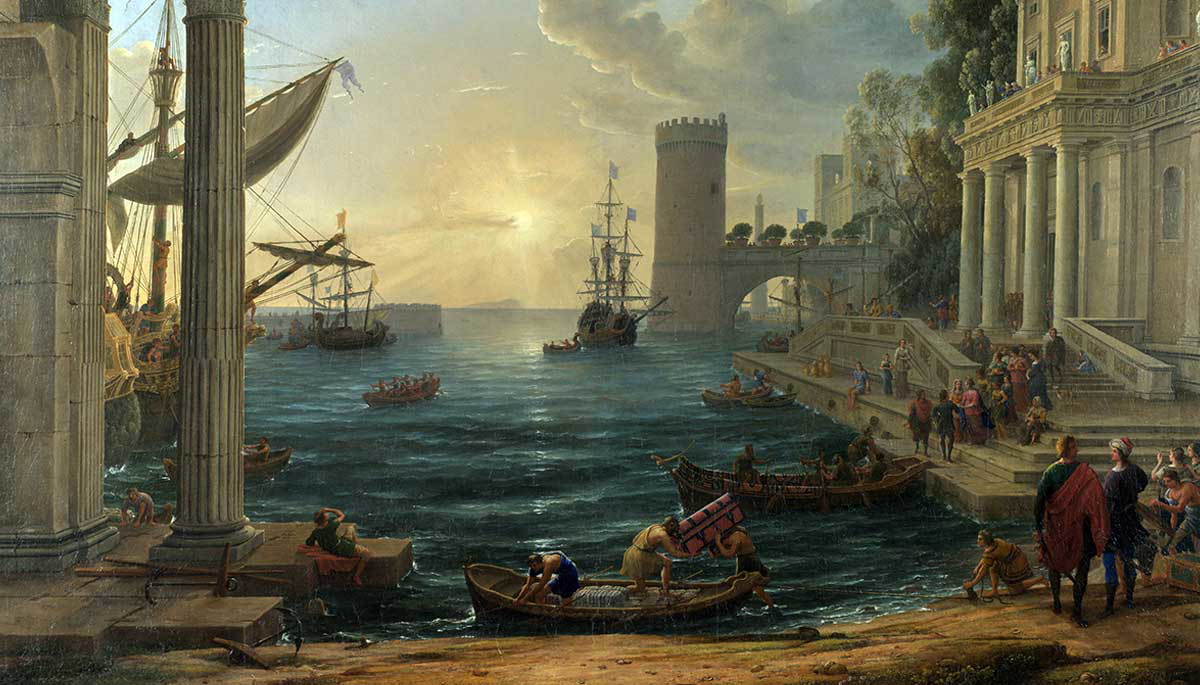 claude lorrain embarkation of sheba