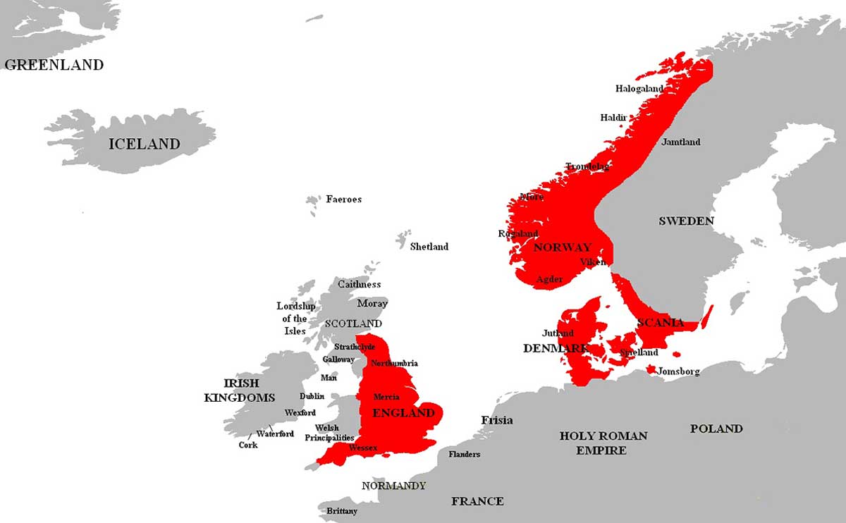 cnut empire map