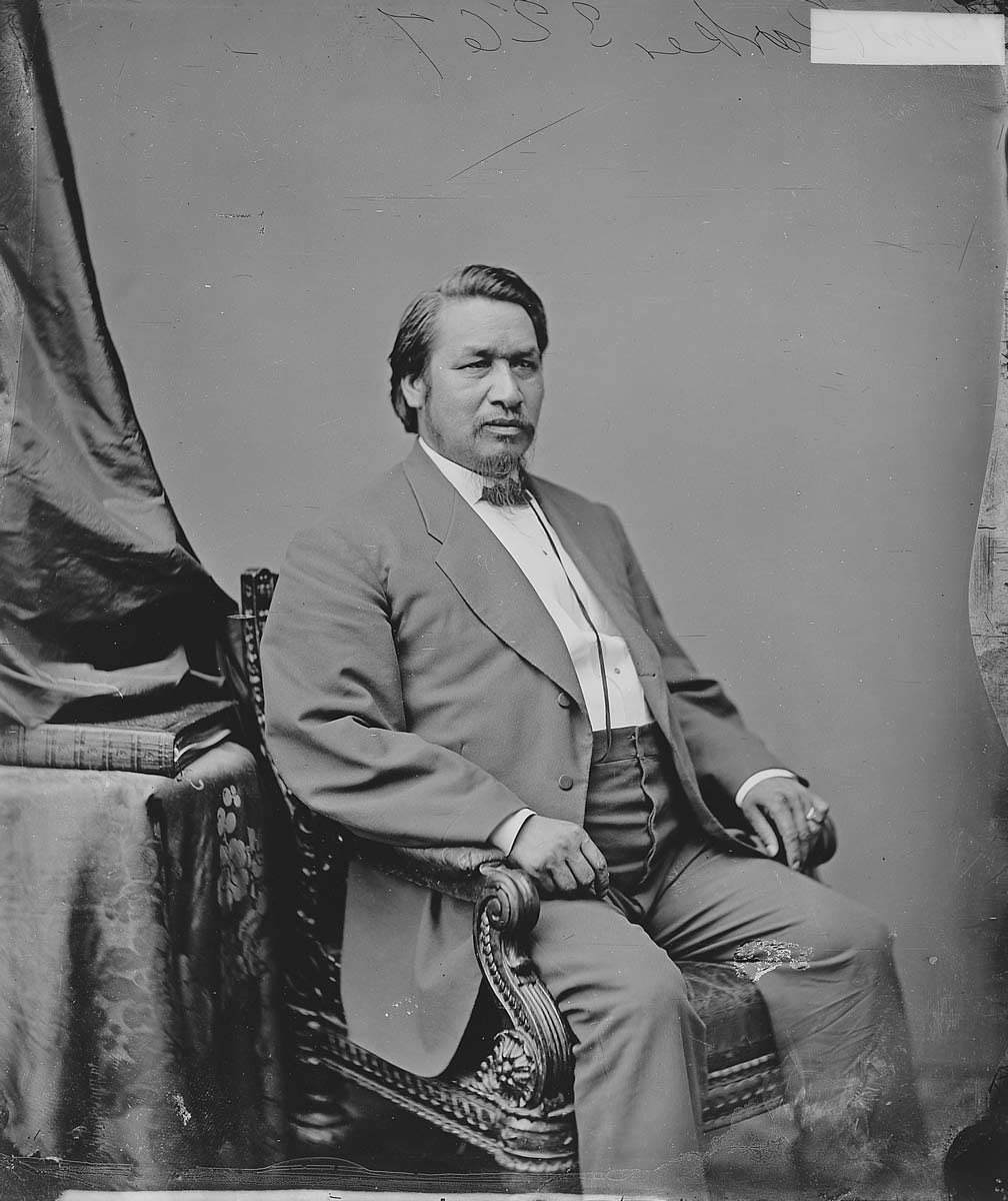 col ely parker seated