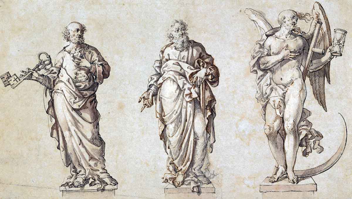designs for saint peter saint paul and angel of death print