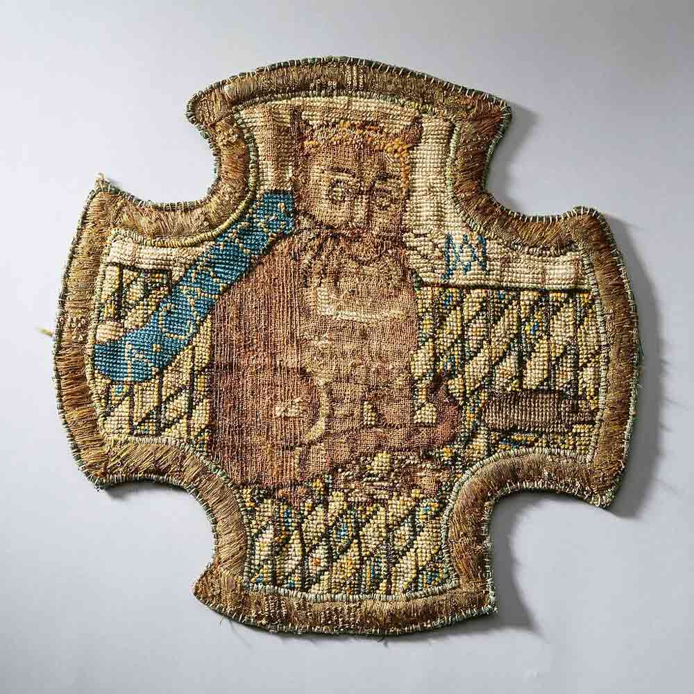embroidered panel mary queen of scots captivity